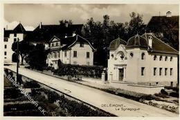 Synagoge Delemont Schweiz Foto-Karte I-II Synagogue - Giudaismo