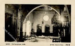 Synagoge Safed Israel Innenansicht Foto AK I-II Synagogue - Jewish