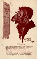 Judaika - POLEN ZAGADKA Künstlerkarte Sign. S.Frasiak 1923 I-II Judaisme - Judaisme
