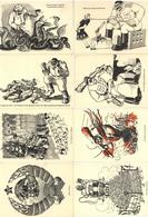 JUDAIKA - Seltene 8er-JUDAIKA-Propagandakarten-Serie In Englischer Sprache I-II - Jewish