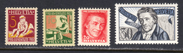 Switzerland 1927 Pro Juve, Mint No Hinge, Sc# B41-B44 - Unused Stamps