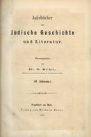 Judaika Buch Jahrbücher Für Jüdische Geschichte Und Literatur Hrsg. Brüll, N. Dr. 1879 Verlag Wilhelm Erras 194 Seiten I - Judaísmo