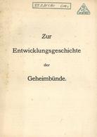 Judaika Buch Zur Entwicklungsgeschichte Der Geheimbünde Hrsg. Daste, Louis 38 Seiten II (fleckig) Judaisme - Jewish