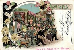 Judaika Händler Volksfest 1898 Litho I-II (Eckbug) Judaisme - Judaika