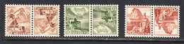 Switzerland 1948 Mint No Hinge, Sc# 316a-318a, SG ,Mi - Nuovi