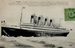 Schiff Ozeanliner Titanic Ansichtskarte I-II Bateaux Bateaux Bateaux - Piroscafi