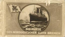 Schiff Norddeutscher Lloyd Bremen Die Flotte Leporello Mit über 30 Postkarten I-II (Einband Abgestoßen) Bateaux Bateaux - Other & Unclassified