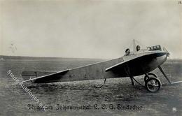 Flugzeug Vor 1945 LVG Eindecker Flugpltz Johannisthal Foto AK I-II Aviation - Sonstige & Ohne Zuordnung