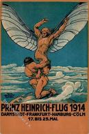 Flugereignis Prinz Heinrich Flug 1914 Darmstadt Frankfurt Hamburg Köln I-II Aviation - Sonstige & Ohne Zuordnung