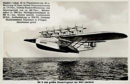 Dornier Do X Oceanflugboot Foto AK I- - Autres & Non Classés