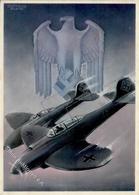 Flugwesen WK II Die Deutsche Wehrmacht Sign. Klein, Gottfried Künstlerkarte I-II Aviation - Autres & Non Classés