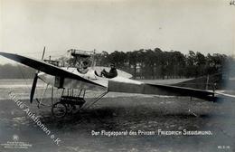 Sanke, Flugzeug Nr. W.S.16 Fluzeug Des Prinzen Friedrich Siegismund Foto AK I-II Aviation - Autres & Non Classés