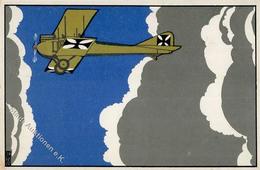 Flugzeug WK I Werbung Bahlsen Keks Künstler-Karte 1917 I-II Aviation Publicite - Other & Unclassified