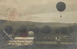 Ballon Gordon Bennet Fliegen Stuttgart (7000) 1912 Foto-Karte I-II (fleckig) - Other & Unclassified
