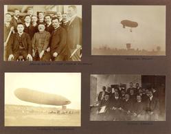 Parseval Lot Mit 4 Aufgeklebten Fotos I-II - Zeppeline