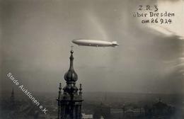 Zeppelin Dresden (O8000) ZR 3 Foto AK I-II Dirigeable - Luchtschepen