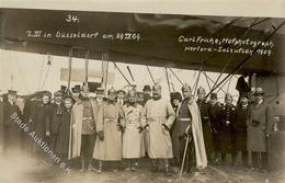 Zeppelin Düsseldorf (4000) Z III Carl Fricke Hofphotograph Foto AK 1909 I-II Dirigeable - Luchtschepen