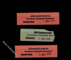 Zeppelin Lot Mit 3 Essen.Marken Zeppelin Reederei 1945 II Dirigeable - Airships