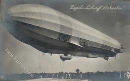 Zeppelin Schwaben  Foto AK 1911 I-II Dirigeable - Dirigibili