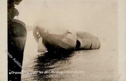 Zeppelin Srandung L 20 An Der Norwegischen Küste Foto AK I-II Dirigeable - Zeppeline