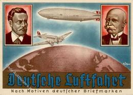 Zeppelin WK II Deutsche Luftfahrt Olympia Postwertzeichen Ausstellung I-II Expo Dirigeable - Dirigeables