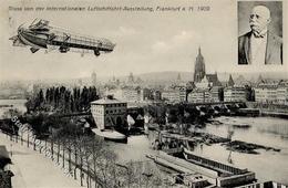 FRANKFURT/Main ILA 1909 - Gruss Von Der ILA I Montagnes - Dirigibili