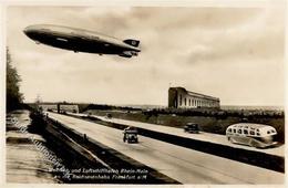 REICHSAUTOBAHN - Reichsautobahn Mit Luftschiffhafen RHEIN-MAIN Frankfurt S-o 1937 I - Autres & Non Classés