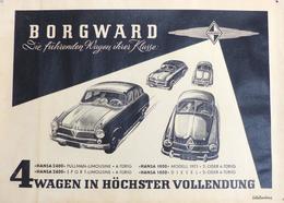 Auto Oldtimer Borgward Hansa Limousine Plakat 43,5 X 31 Cm I-II - Otros & Sin Clasificación