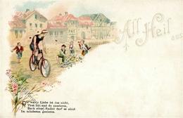 Fahrrad All Heil Lithographie I-II Cycles - Andere & Zonder Classificatie