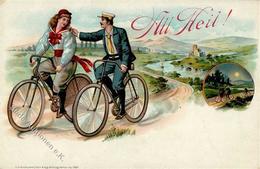 Fahrrad All Heil Lithographie I-II Cycles - Andere & Zonder Classificatie