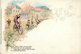 Fahrrad All Heil Lithographie I-II (fleckig) Cycles - Andere & Zonder Classificatie