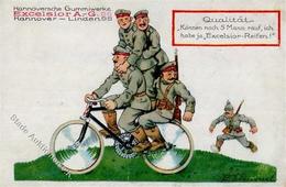Fahrrad Hannover (3000) Excelsior AG Soldaten Sign. Simmel  I-II Cycles - Other & Unclassified