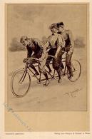 Fahrrad Sign. Zasche, T. Künstlerkarte I- Cycles - Other & Unclassified