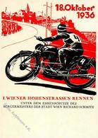 Motorrad I. Wiener Höhenstraßen Rennen Flugpost I-II - Motorräder