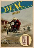 Motorrad Motorrad DEAC Batterien Werbe AK I-II - Moto