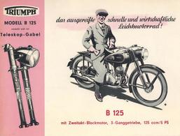 Motorrad Oldtimer Triumph B125 Prospekt I-II - Motorfietsen