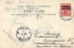 Kolonien Deutsche Post Marokko 14.3.06 Gelaufen Nach Danzig I-II Colonies - Unclassified
