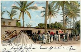 Kolonien Deutsch Ostafrika Bagamoyo Karawanserei 1900 I-II Colonies - África
