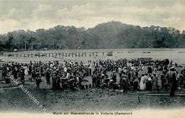 Kamerun Viktoria Markt Am Meeresstrand  1915 I-II - Cameroon