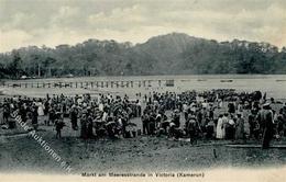 Kamerun Viktoria Markt Am Meeresstrand  1915 I-II - Camerún