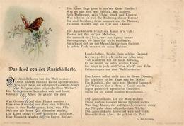 AK - Geschichte Das Lied Von Der Ansichtskarte 1899 I-II - Autres & Non Classés