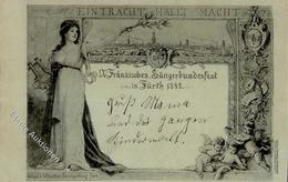 Vorläufer Fürth (8510) Fränkisches Sängerbundfest 1892 I-II - Altri & Non Classificati