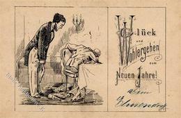 Vorläufer 1882 Leipzig (o-7000) Neujahr I-II (kleiner Einriss) Bonne Annee - Autres & Non Classés