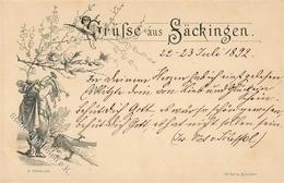 Vorläufer 1892 Bad Säckingen (7880) Trompeter I-II - Sonstige & Ohne Zuordnung