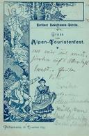 Berg Berlin Mitte (1000) Alpen Touristenfest Berliner Hausfrauen Verein 1897 I-II - Andere & Zonder Classificatie