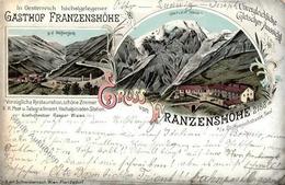 Berghütte Franzenhöhe Stifserjoch Lithographie 1898 I-II Cabane - Autres & Non Classés