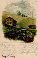 Berghütte Rosskopf Hütte  1901 I-II (fleckig) Cabane - Other & Unclassified