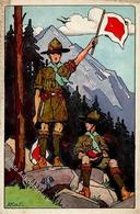 Pfadfinder Künstlerkarte I-II Scoutisme - Scouting