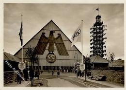 BERLIN OLYMPIA 1936 WK II - Kraft Durch Freude-Stadt Mit Flaggenturm Und S-o I - Jeux Olympiques