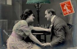 Schach Foto AK 1912 I-II - Chess